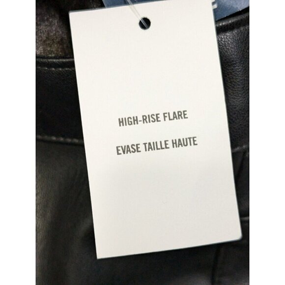 Hollister Faux Leather Pants 11S w30 (Meas 30x28) High Rise Flare Black - Picture 5 of 14